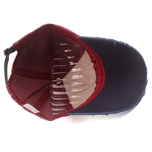 Washed Coating Sunshade Casual Duck Tongue Baseball Cap